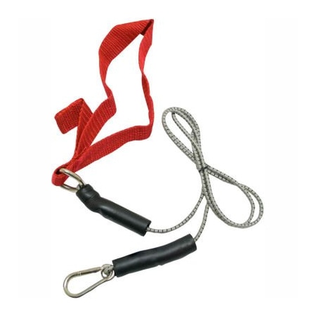 Fabrication Enterprises CanDo Bungee Exercise Cord with Attachments, 4' Cord, Red 1429104